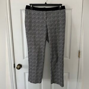 Apt. 9 Black and White Textured Dress Pants